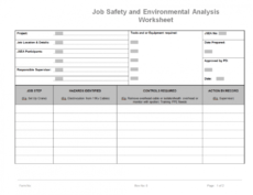 sample risk management plan and process  hse general procedure environmental health and safety management system template doc