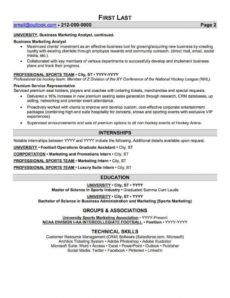 sample sports and coaching resume sample  professional resume sports management resume template pdf