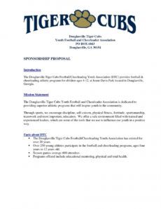 sample team sponsorship letter soccer sponsorship proposal template doc