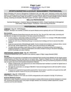 sports and coaching resume sample  professional resume sports management resume template doc