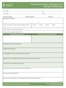 care day worksheet  fill online printable fillable blank transitional care management documentation template pdf