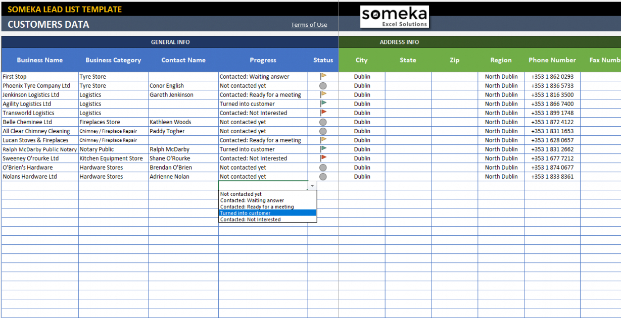 customer-management-spreadsheet-template