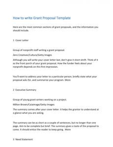 free 40 grant proposal templates nsf nonprofit research request for funding proposal template example