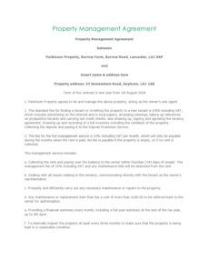 free 42 simple property management agreements word  pdf building management contract template pdf