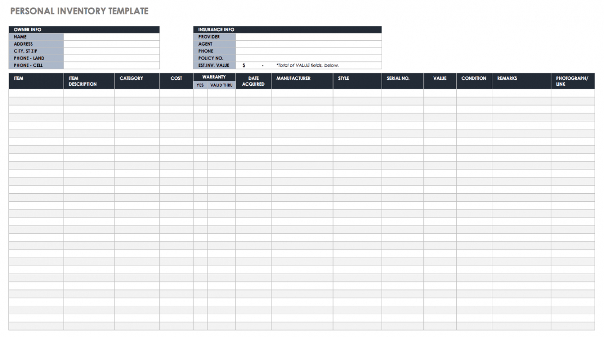 free excel inventory templates create &amp; manage  smartsheet stock management template doc