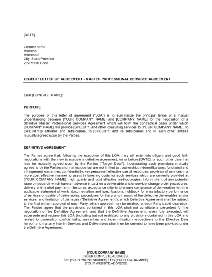 Asset Management Agreement Template