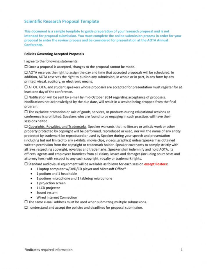 free scientific research proposal template scientific research proposal template