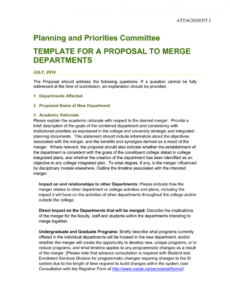 planning and priorities committee template for a proposal to new department proposal template excel
