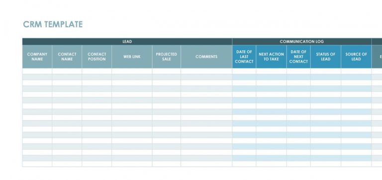 Printable 15 Best Crm Customer Relationship Management Templates In ...