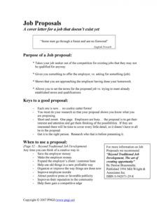 printable 43 best job proposal templates free download  templatelab job position proposal template doc