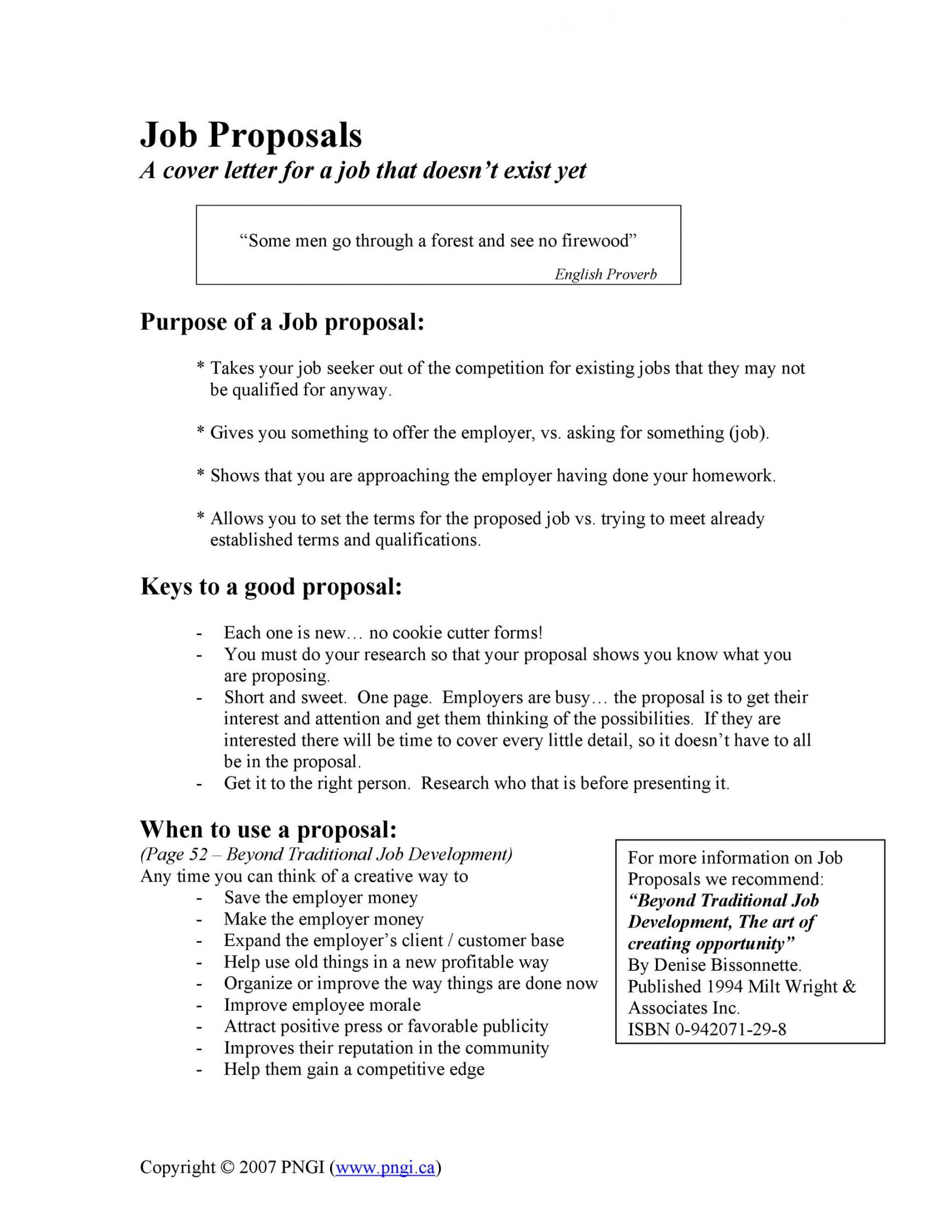 printable 43 best job proposal templates free download  templatelab job position proposal template doc