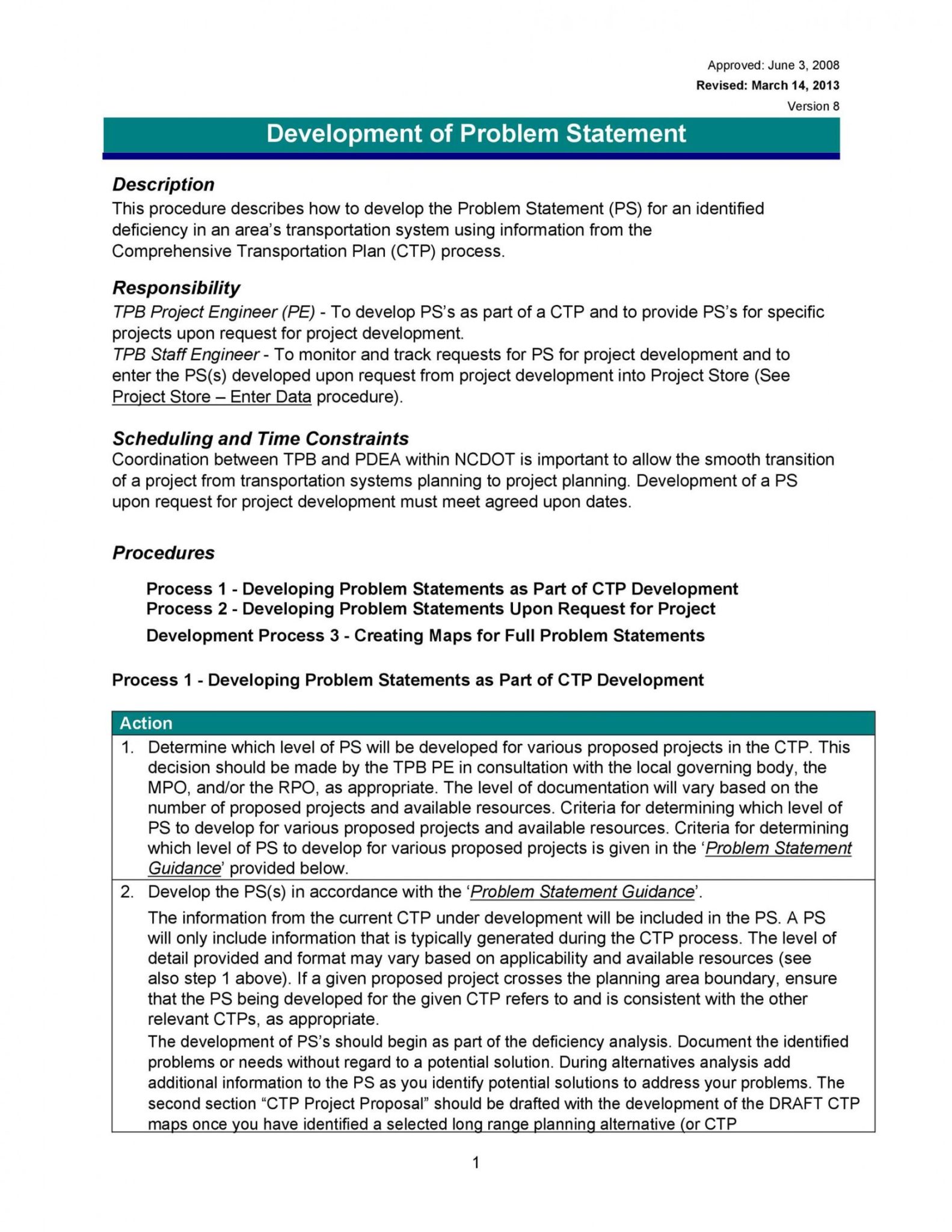 Printable 50 Printable Problem Statement Templates Ms Word Problem ...