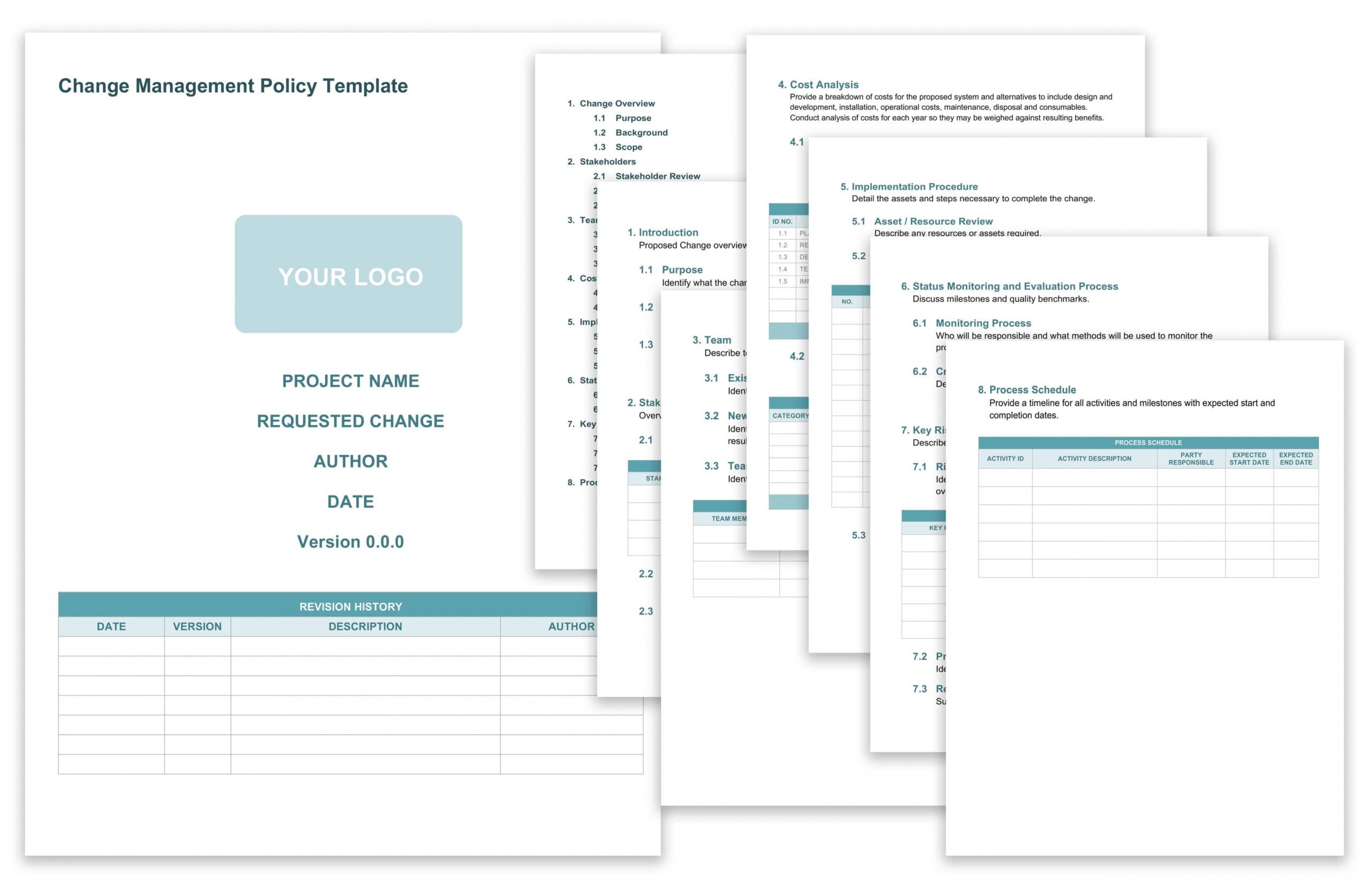 Change Management Process Template Word