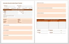 printable free incident report templates &amp;amp; forms  smartsheet it incident management template