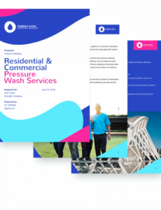 printable pressure washing proposal template  online advertising pressure washing proposal template example