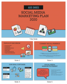 printable social media marketing presentation template social media management template