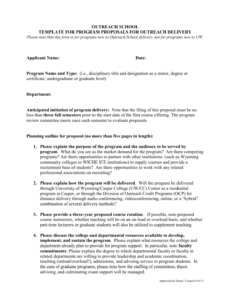 program proposal template new department proposal template pdf