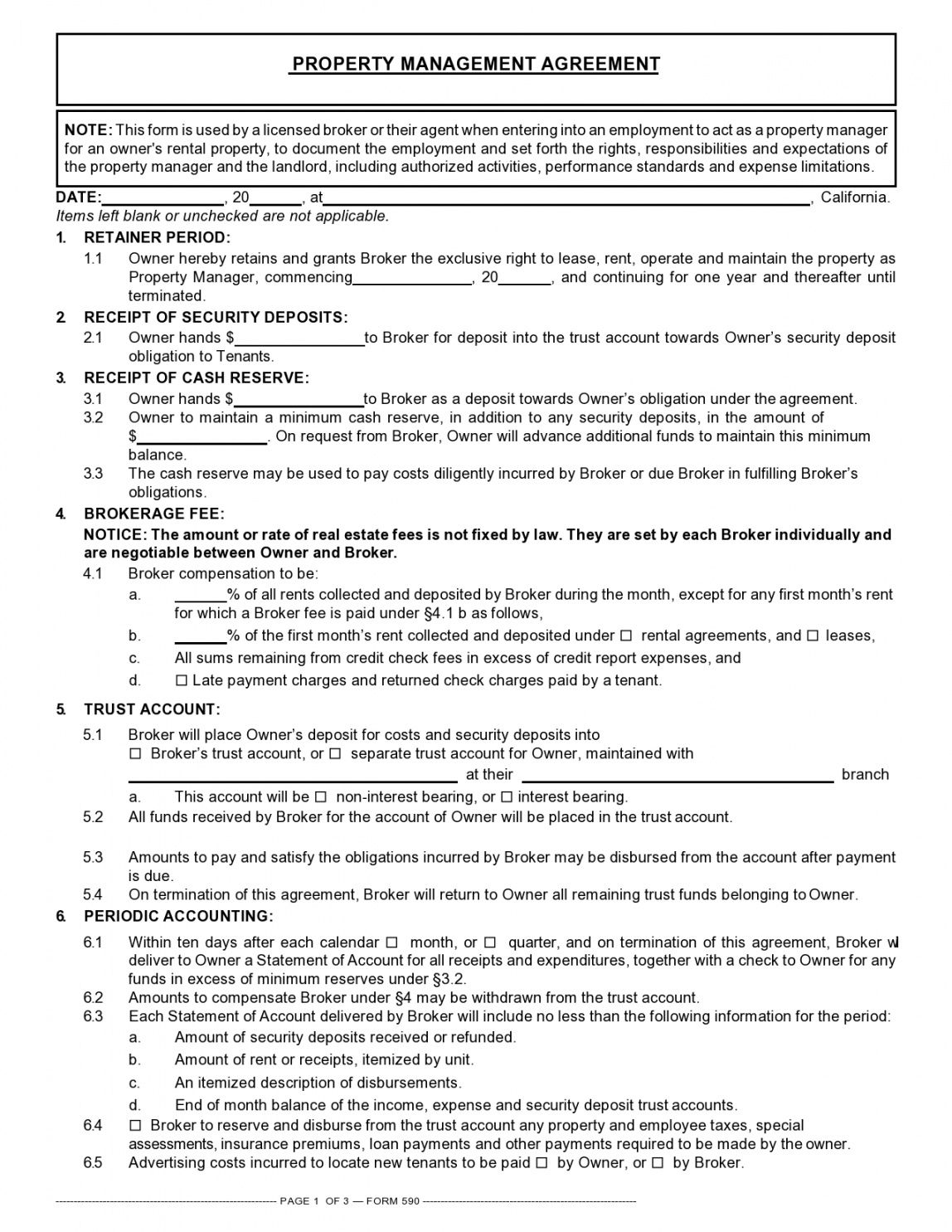 sample 42 simple property management agreements word  pdf building management contract template doc