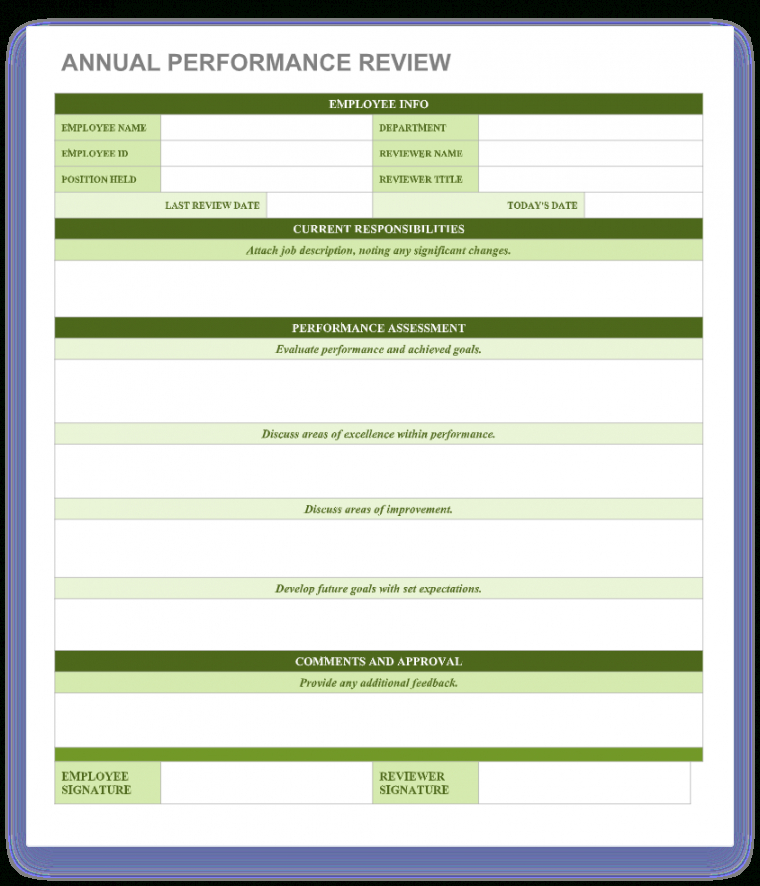 Individual Performance Management Template