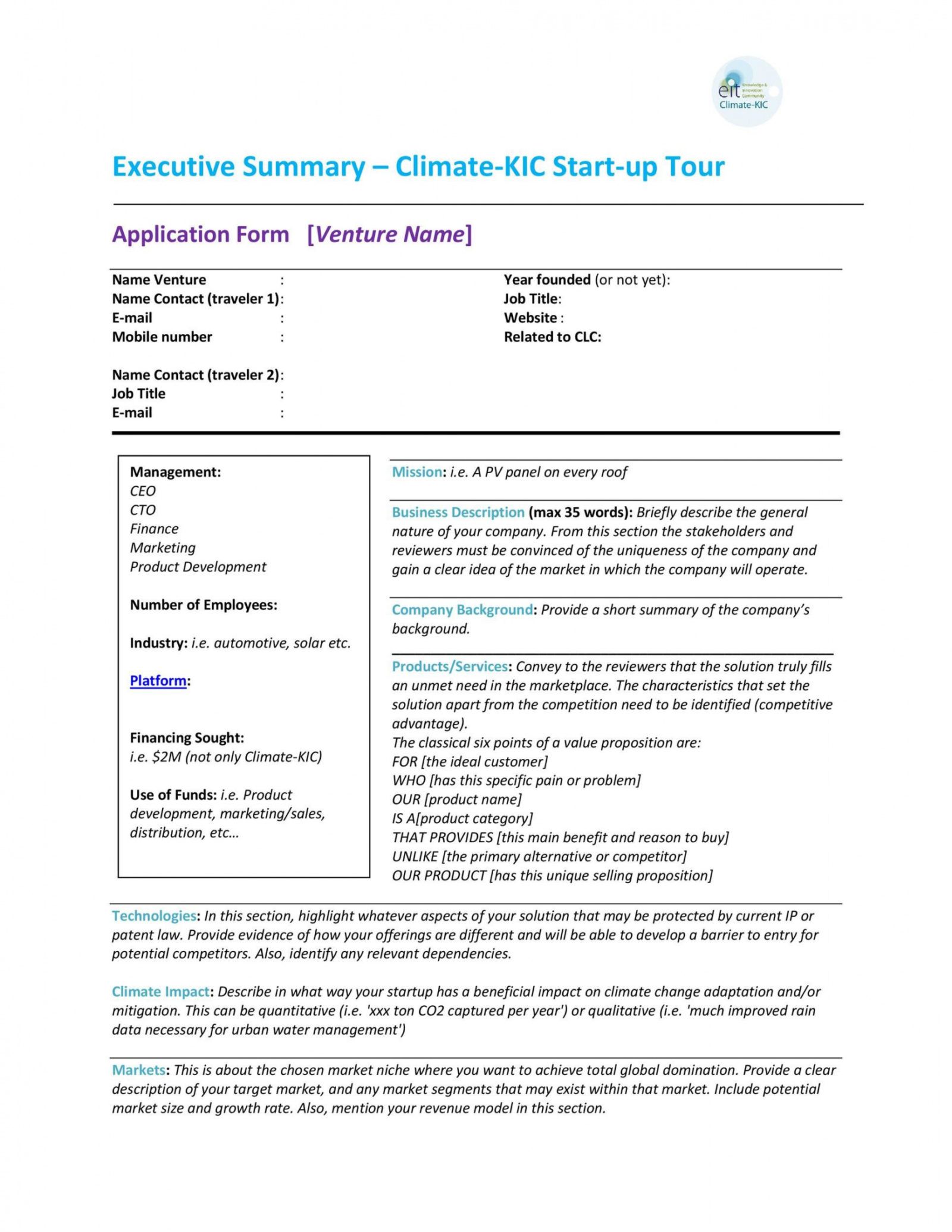 Sample Project Executive Summary Template ~ Addictionary Project