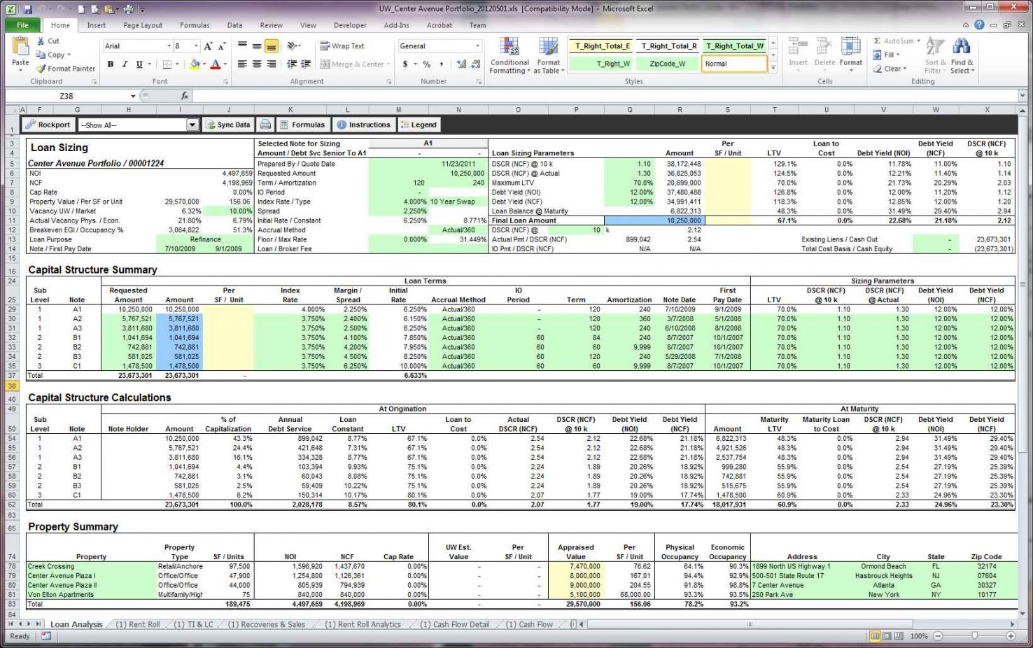 Rental Property Management Spreadsheet Template