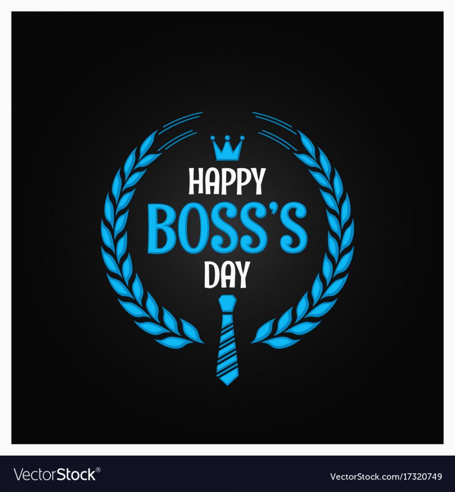 boss day logo sign design background royalty free vector boss day banner template word