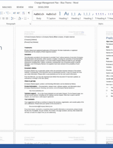 change management plan template ms wordexcel spreadsheets change proposal template example