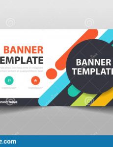 colorful creative business banner template header cover for horizontal banner template