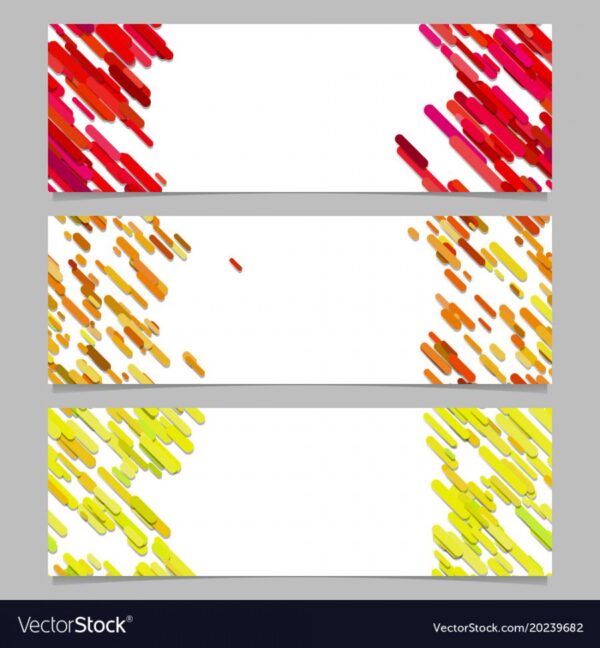 Editable Abstract Banner Background Template Design Set Vector Image ...