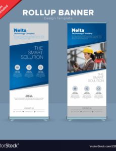 editable creative rollup banner design template royalty free vector roll up banner design template example