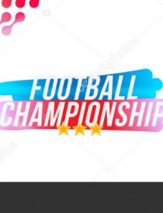 editable football championship banner template horizontal format with a football  ball and text on a background with a bright light effect 198620974 championship banner template