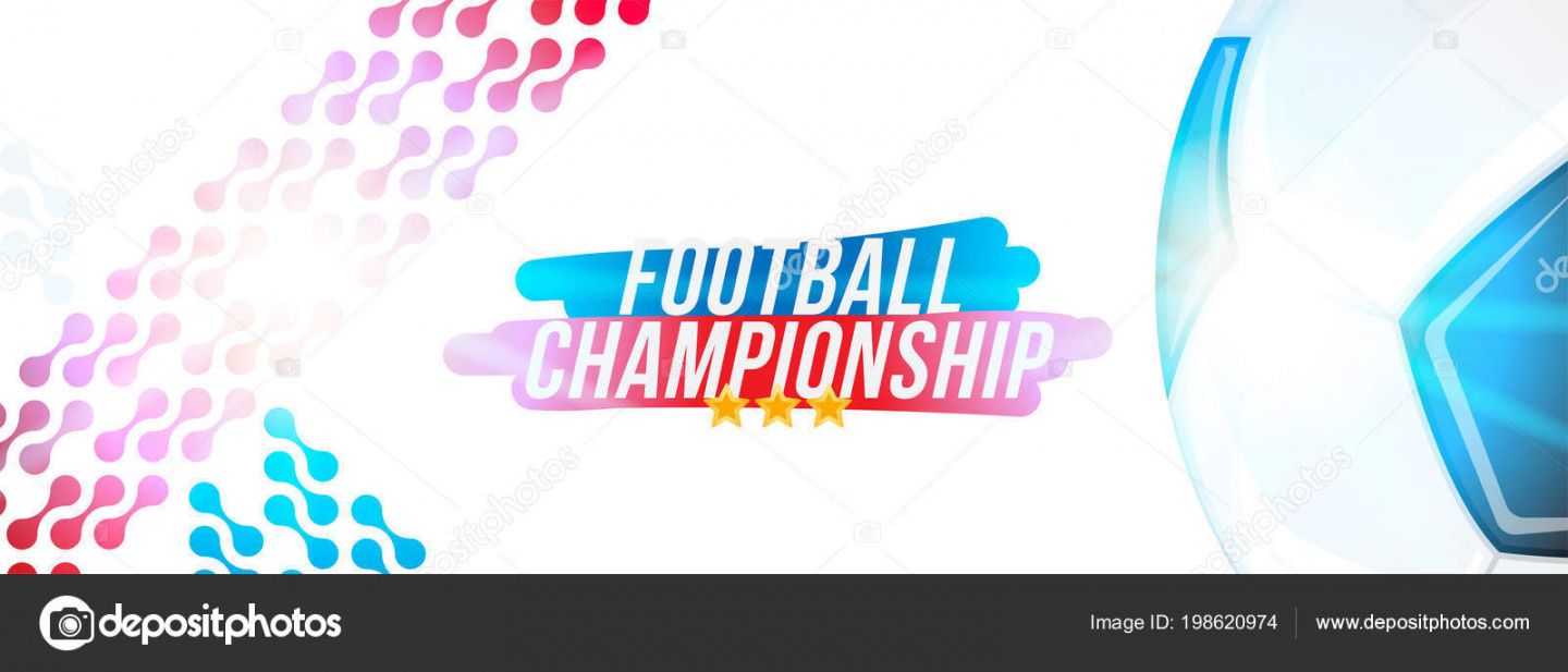 editable football championship banner template horizontal format with a football  ball and text on a background with a bright light effect 198620974 championship banner template