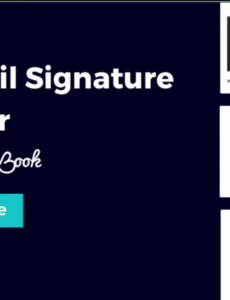 editable free email signature generator &amp;amp; templates  honeybook email signature banner template doc