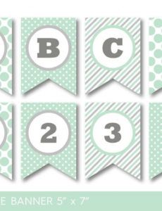 editable glamorous baby shower banner template luxury mint green and baby shower banner template pdf