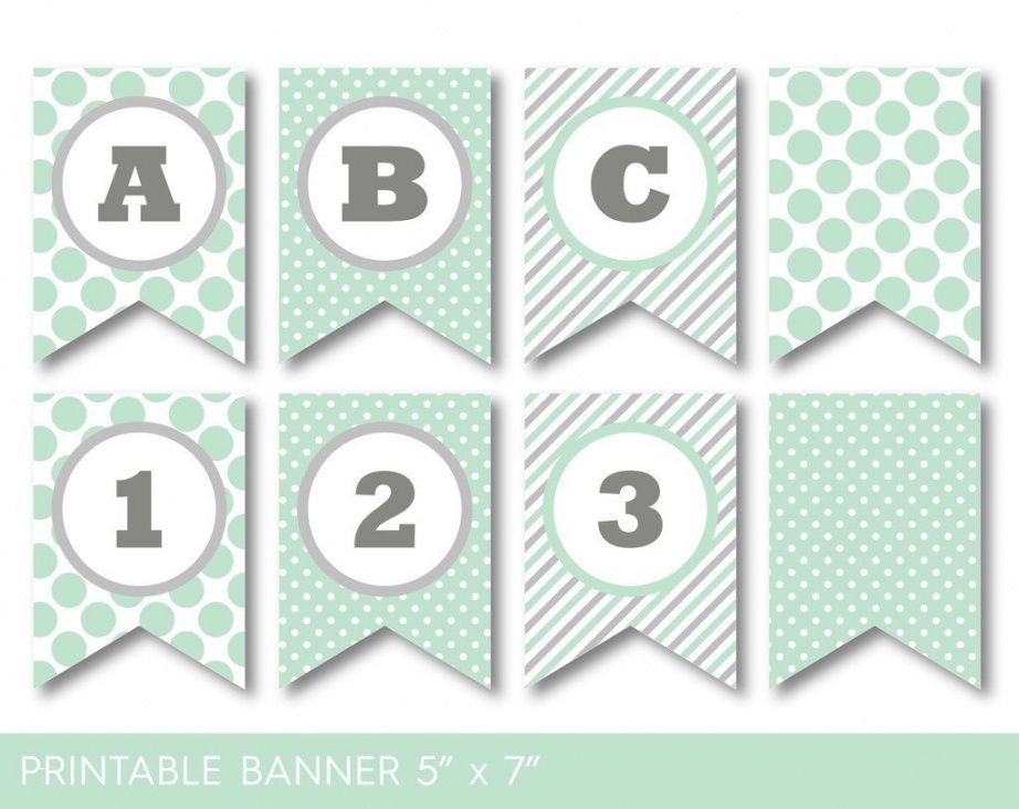 editable glamorous baby shower banner template luxury mint green and baby shower banner template pdf