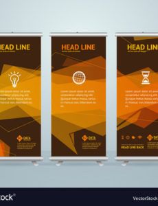 editable roll up banner stand design template royalty free vector standing banner template doc