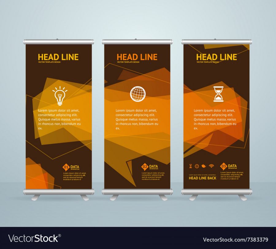 editable roll up banner stand design template royalty free vector standing banner template doc