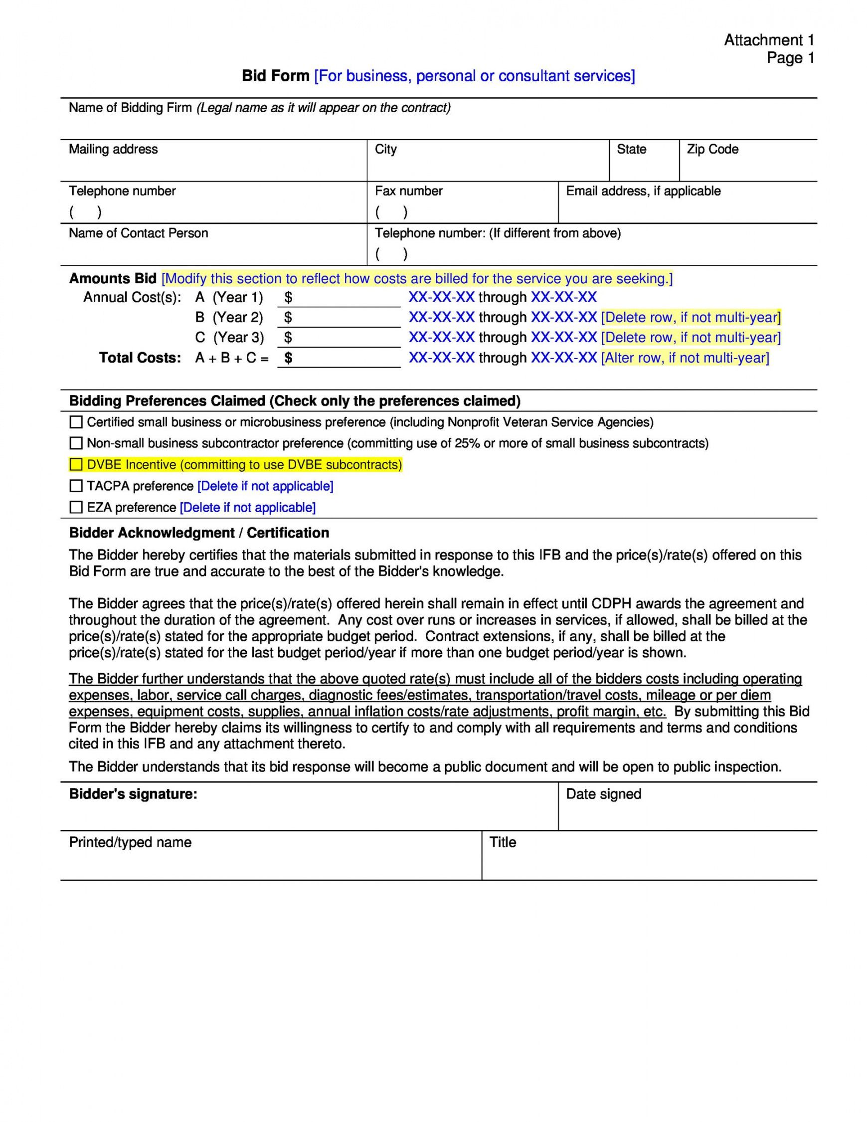 Free 31 Construction Proposal Template Construction Bid Forms free-31-construction-proposal-template-construction-bid-forms