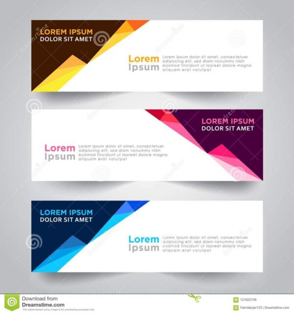 Free Banner Background Modern Template Vector Design Stock Banner ...