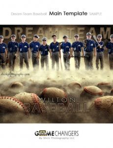 free dream team baseball photoshop template  tutorial ⋆ game changers by shirk  photography llc baseball banner template excel