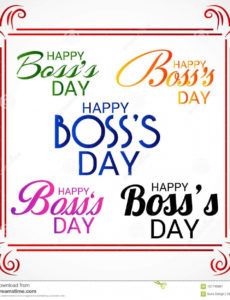 free happy boss`s day stock illustration illustration of poster boss day banner template doc