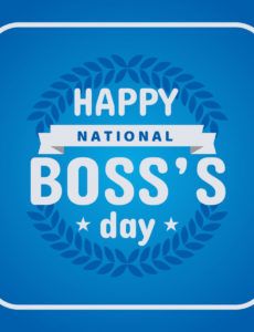 free happy national boss day poster  download free vectors boss day banner template example