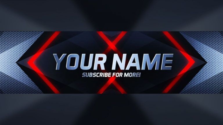 Free New Free Photoshop Youtube Banner Template Download! Youtube