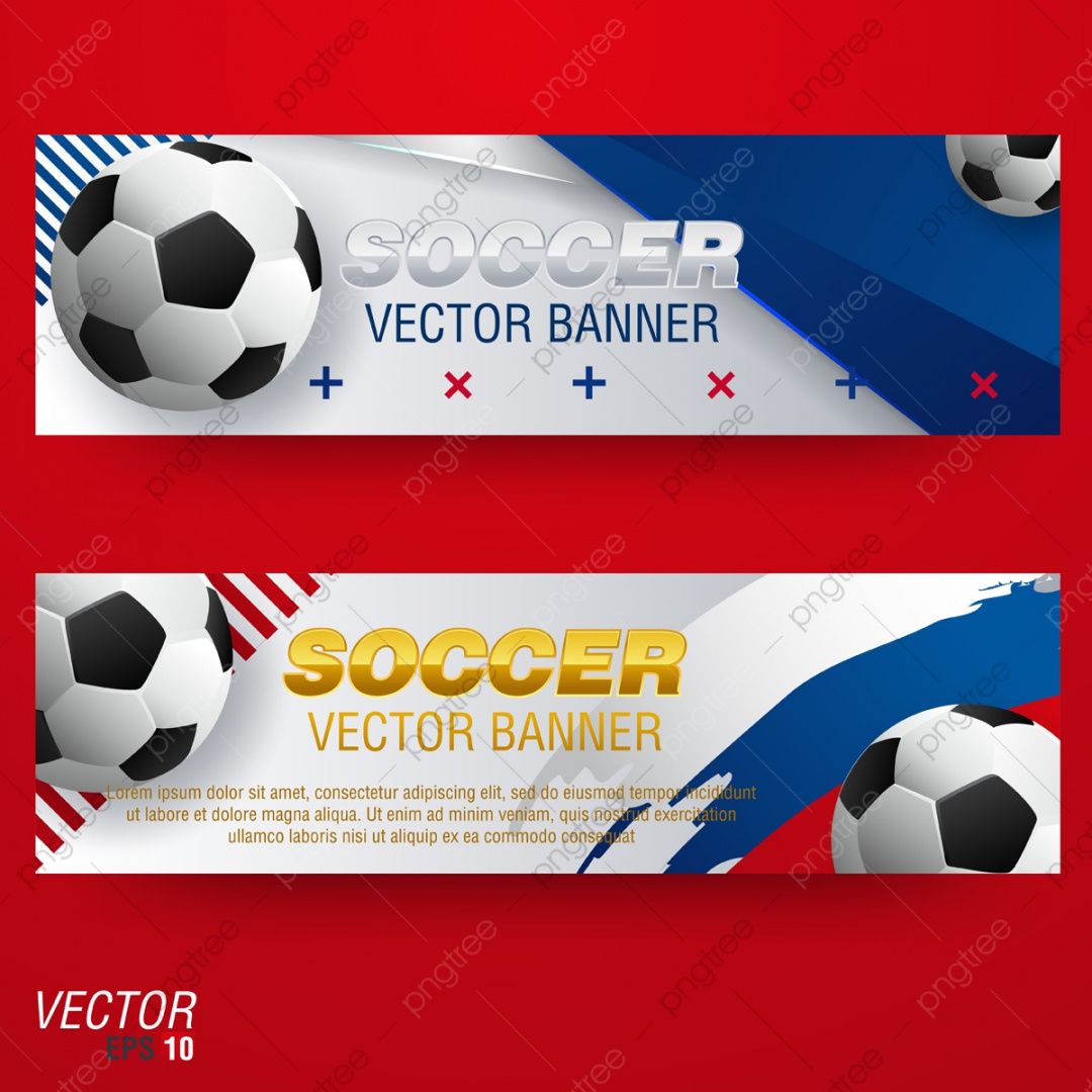 free soccer banners templates design for football sport team or soccer banner template example
