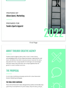 green modern marketing proposal template marketing consulting proposal template pdf