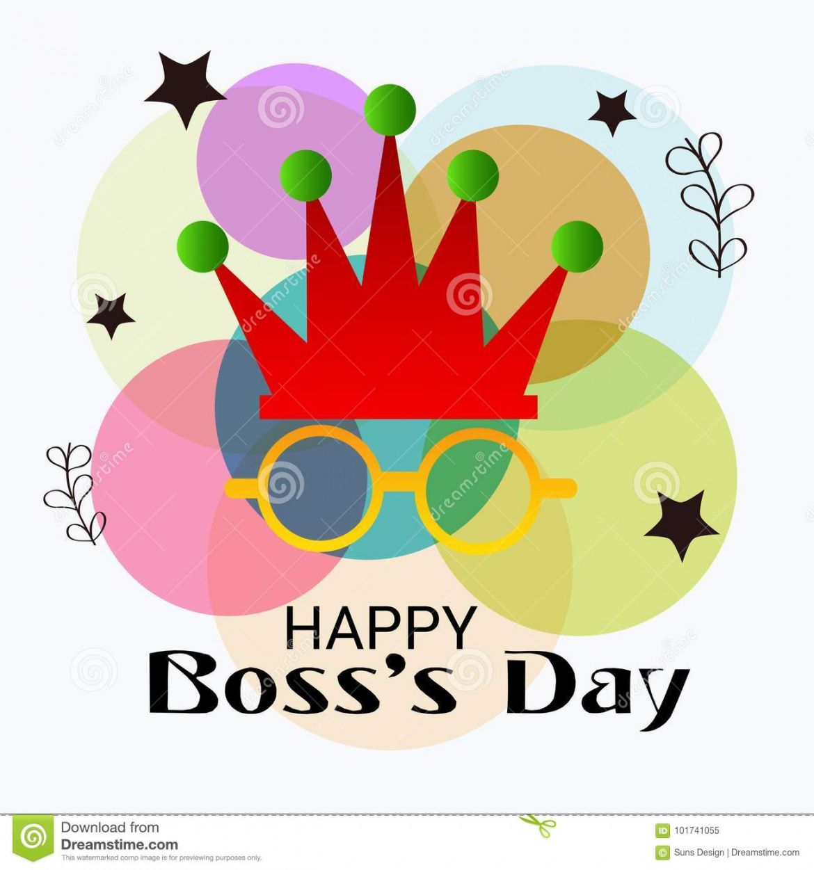 happy boss`s day stock illustration illustration of date boss day banner template word