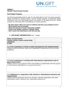 printable 43 professional project proposal templates  templatelab donor proposal template doc