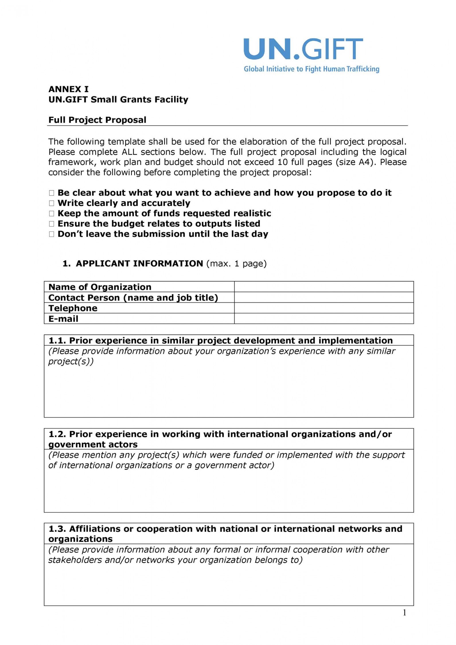 printable 43 professional project proposal templates  templatelab donor proposal template doc