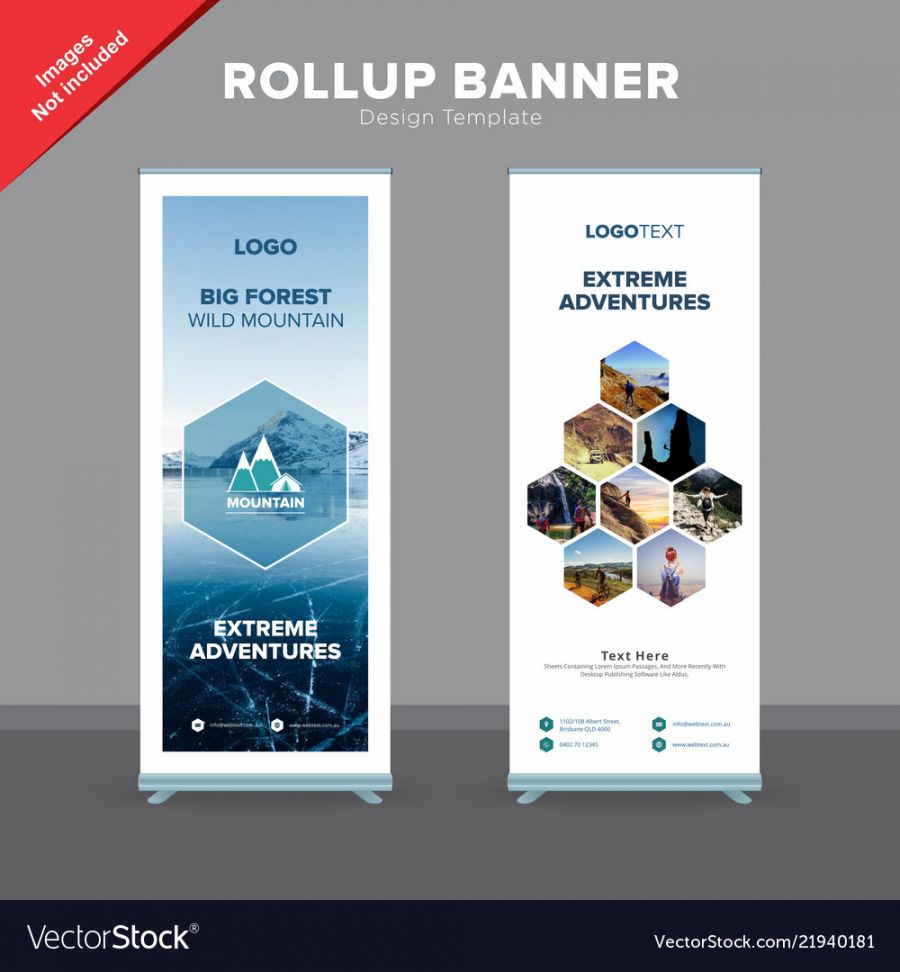 printable creative rollup banner design template royalty free vector roll up banner design template pdf