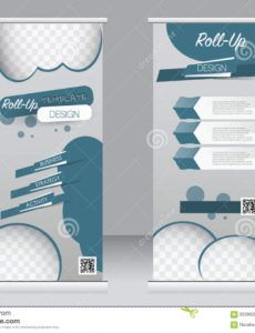 printable roll up banner stand template abstract background for standing banner template word